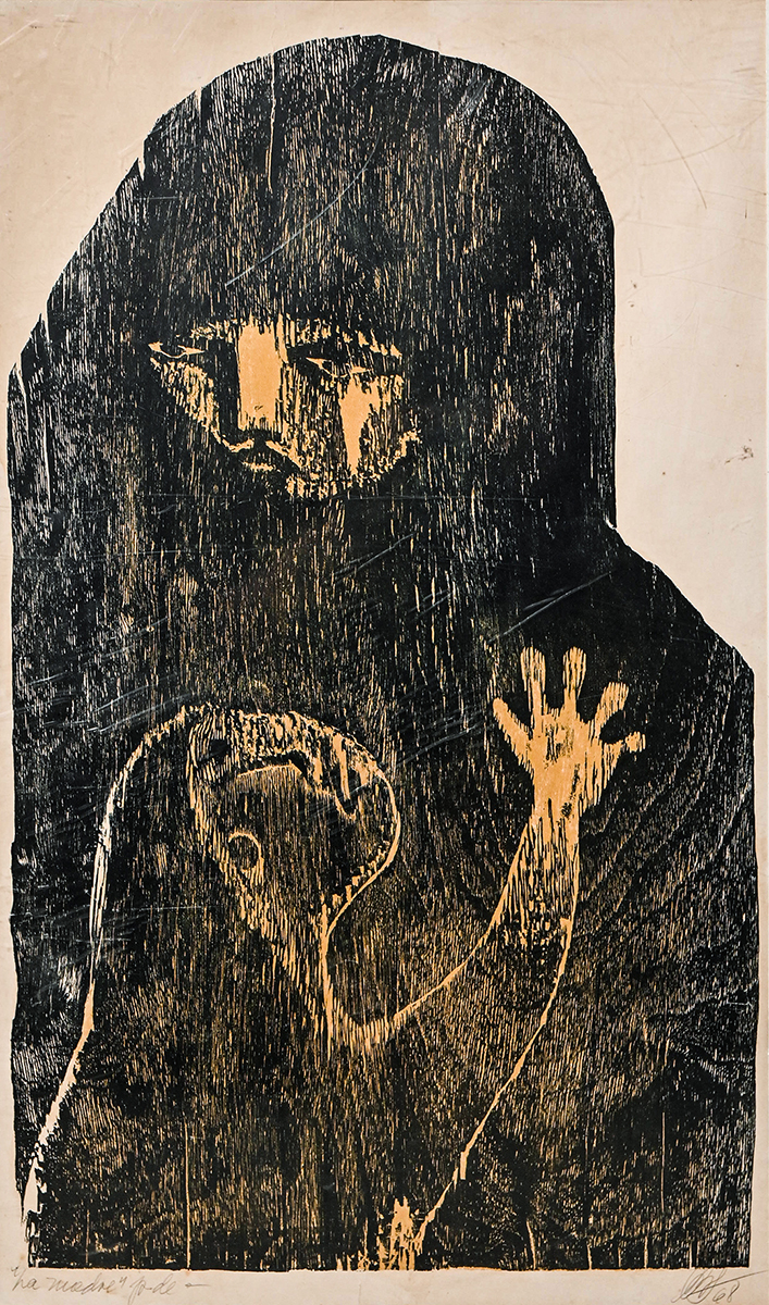 Olga Blinder, La madre, 1968 Xilografía PdA 79 x 46 cm © Ángel Uriel Barreto